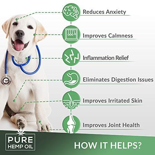 Hemp Oil for Dogs and Cats Ultra Pure, Pharmacy Grade | All-Natural Hip and Joint Pain Relief | Helps Relieve Stress, Anxiety | Calming Effect | Treat, Food Supplement | Best Friends RX