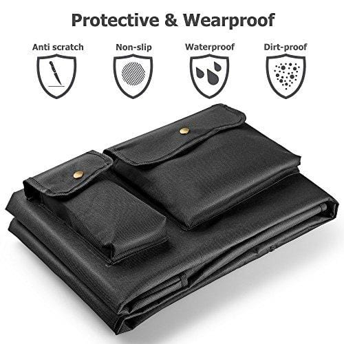 URPOWER Pet Seat Cover Car Seat Cover for Dogs - Hammock Convertible, Scratch Proof, Durable and Washable Pet Seat Covers with Pockets for Cars Trucks and SUVs.