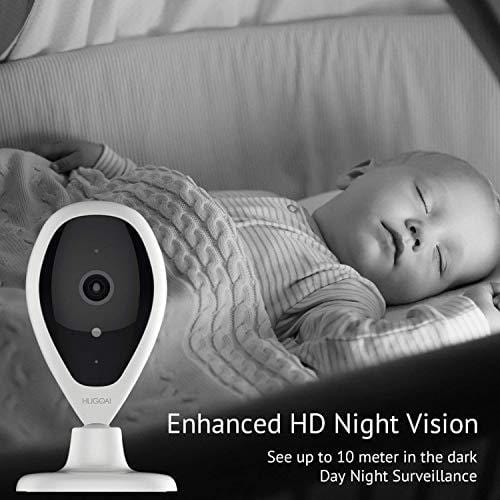 Wireless IP Camera, HUGOAI WiFi 1080P HD Home Security Surveillance Camera with Facial Recognition, Motion Detection, Night Vision, Two Way Audio for Baby Monitor Pet Dog Cameras