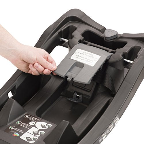 Evenflo LiteMax Infant Car Seat Base, Easy to Install, Versatile and Convenient, Meets All Federal Safety Standards, Durable Construction, Compatible with All LiteMax Infant Car Seats, Black