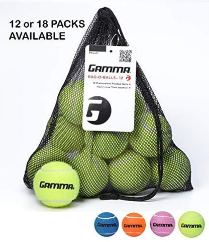 Gamma Bag of Pressureless Tennis Balls - Sturdy & Reuseable Mesh Bag with Drawstring for Easy Transport - Bag-O-Balls (12-Pack of Balls, Yellow) [product _type] Gamma Sports - Ultra Pickleball - The Pickleball Paddle MegaStore