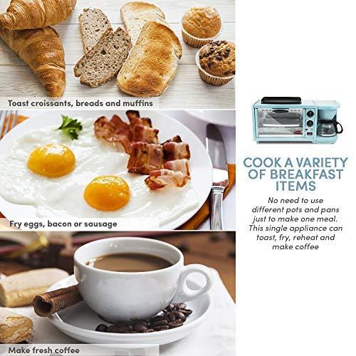 Maxi-Matic EBK-300BL Elite Platinum 5.5 quart Electric Digital Air Fryer Cooker, X-Large, Blue XL