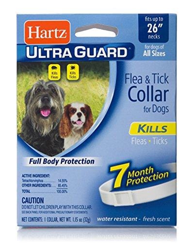 Hartz UltraGuard Flea & Tick Collar for Dogs and Puppies - 26" Neck, 7 Month Protection
