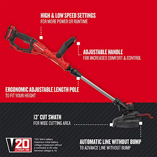 CRAFTSMAN V20 WEEDWACKER String Trimmer & Edger (CMCST900D1)