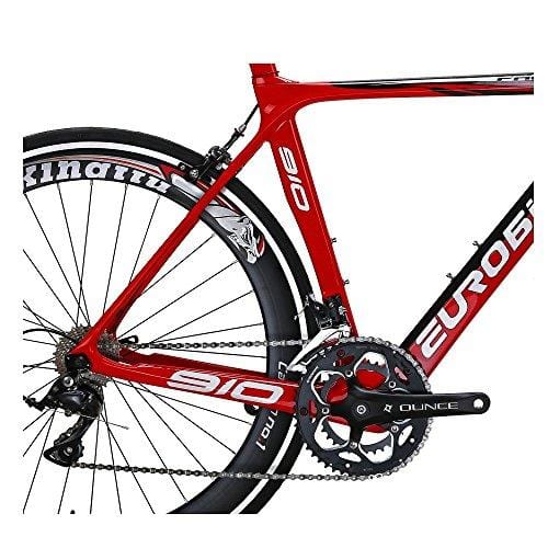 Eurobike TSM910 50 cm Carbon Fiber Frame Road Bike 18 Speed 700C Road Bicycle Red