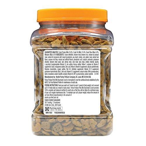 Purina Friskies Made in USA Facilities Cat Treats; Party Mix Beachside Crunch - 20 oz. Canister