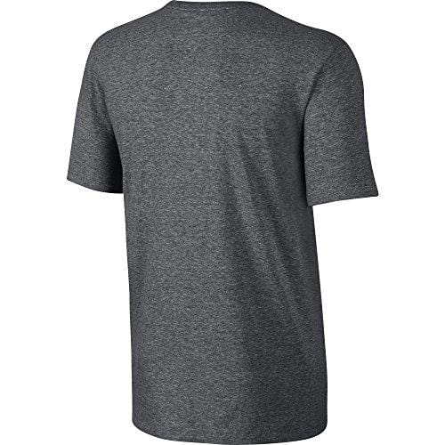 NIKE Sportswear Men's Just Do It Swoosh Tee, Charcoal Heather/Black, Small