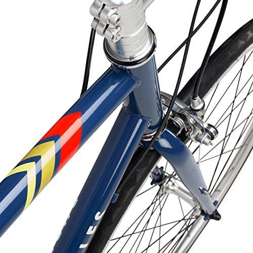 Pure Cycles Classic 16-Speed Road Bike, 56cm/Large, Bonette Blue