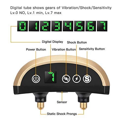[NEW 2019] Humane Bark collar-Dog bark Collar-Anti Barking Collar Small Dogs Medium Large Dogs-Rechargeable Waterproof Anti bark Collar-No bark Collars Sound Warning Vibration Electric Stimulation
