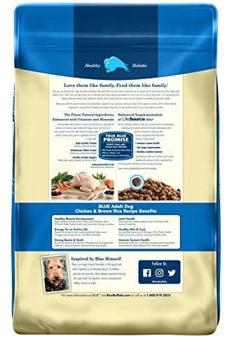 Blue Buffalo Life Protection Formula Adult Dog Food - Natural Dry Dog Food for Adult Dogs - Chicken and Brown Rice - 30 lb. Bag