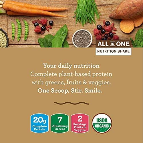 Amazing Grass Organic Plant Based Vegan Protein Superfood Powder with Vitamin Matrix, Flavor: Chocolate Peanut Butter, 10 Servings, 15.1oz, Meal Replacement Shake
