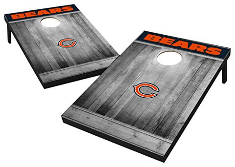 Wild Sports 2'x3' MDF Wood NFL Chicago Bears Cornhole Set - Grey Wood Design