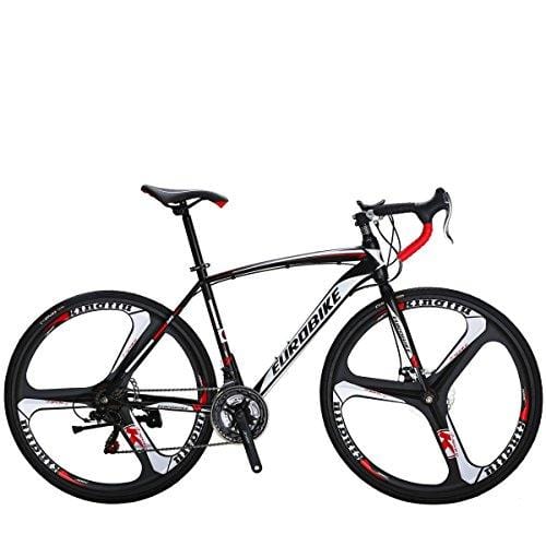 EUROBIKE Road Bike TSM550 Bike 21 Speed Dual Disc Brake 49cm 3-Spoke Wheels Road Bicycle
