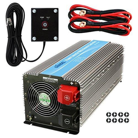 Giandel 5000W Heavy Duty Power Inverter 12V DC to 110V 120V AC with Remote Control and 4 AC Outlets & USB Port for RV Truck Boat