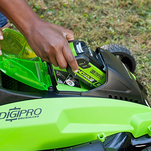Greenworks 19-Inch 40V Brushless Cordless Lawn Mower, 4.0 AH & 2.0 AH Batteries Included 2500502