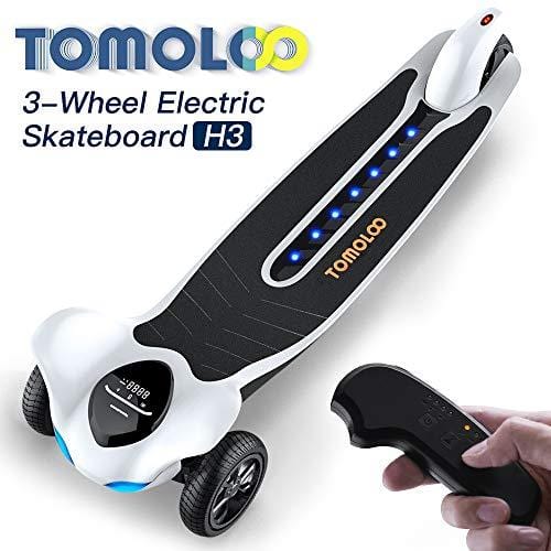 Electric Skateboard with Bluetooth -- TOMOLOO Dragon knight H3  -- Longboard with Remote Controller, 17.5 MPH Top Speed, 12 Miles Max Range