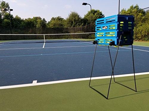 Tourna Ballport Deluxe Tennis Ball Hopper with Wheels - Holds 80 Balls