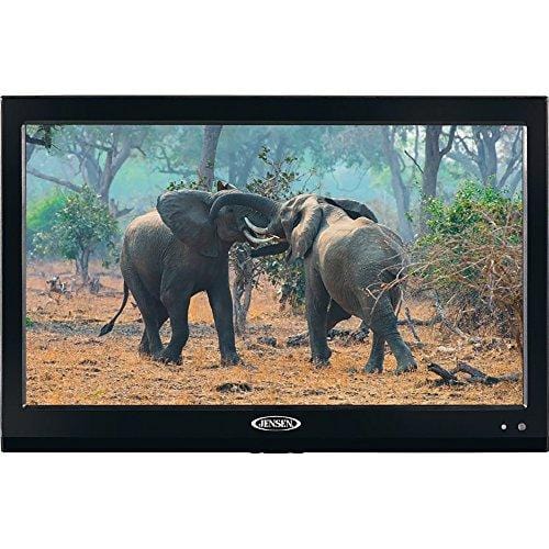 Jensen JTV19DC HD Ready 19 Inch 12V DC RV LED TV with Integrated HDTV (ATSC) Tuner, HD Ready (1080p, 720p, 480p), 1366 x 768 Full HD, Dual Function Wireless Remote Control, Black