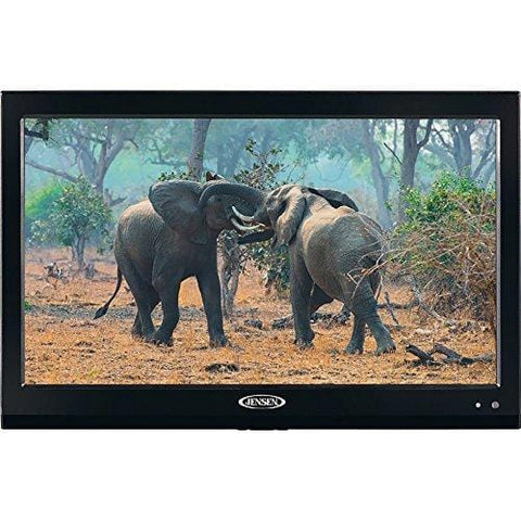 Jensen JTV19DC HD Ready 19 Inch 12V DC RV LED TV with Integrated HDTV (ATSC) Tuner, HD Ready (1080p, 720p, 480p), 1366 x 768 Full HD, Dual Function Wireless Remote Control, Black