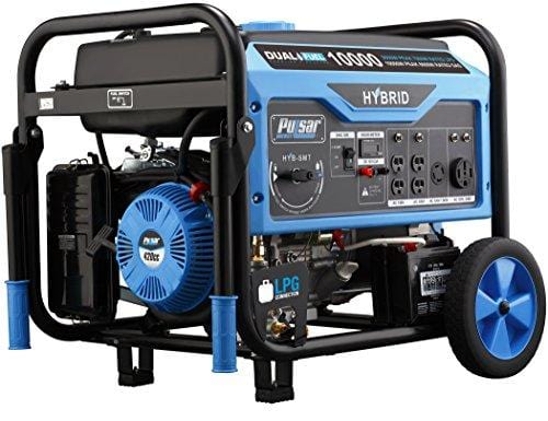 Pulsar 10,000W Dual Fuel Portable Generator with Switch & Go Technology & Electric Start, PG10000B16