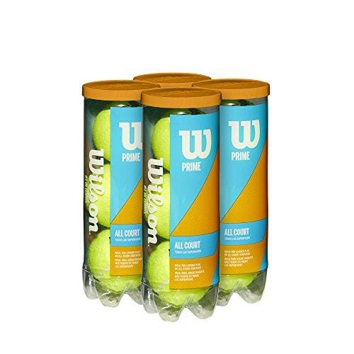 Wilson Prime All Court Tennis Ball 4 Pack (12 Balls)