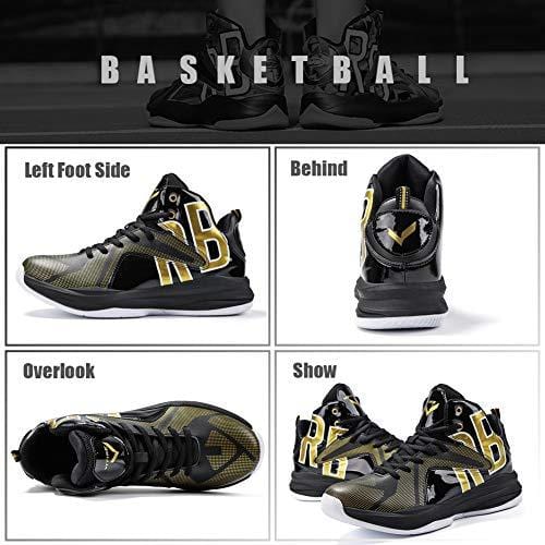 Mens Basketball Shoes Equality Signature Comfortable Sneakers for Boys Breathable Girls Basketball Shoes Non-slip High Top Shoes for Boys Cushion Boys Basketball Shoes Tennis Shoes Size 10 Black