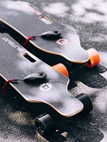 BLITZART Huracane 38" Electric Skateobard Longboard E-Skateboard Motorized Electronic Hub-Motor 3.5" Wheels