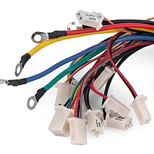 Mophorn 1800W Electric Brushless DC Motor Kit 48V High Speed Brushless Motor with 32A Speed Controller and Throttle Grip Kit for Go Karts E-bike Electric Throttle Motorcycle Scooter and More (1800W)