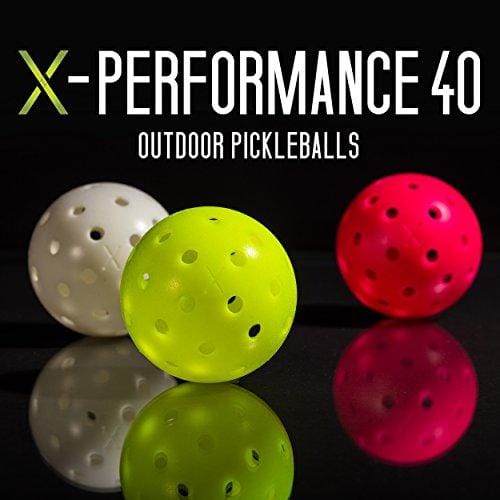 Franklin Sports X-40 Pickleballs - Outdoor Pickleballs - 3 Pack - USAPA Approved - White