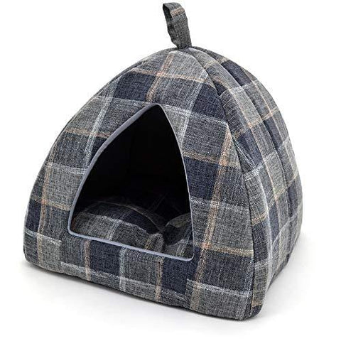Best Pet Supplies Plaid Linen Pet beds