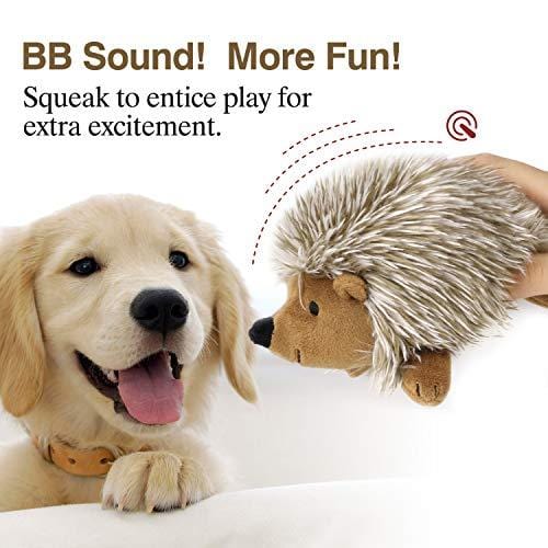 PAWABOO Squeak Plush Dog Toys, [Upgrade Generation] Stuffed Plush Pet Toys Soft Faux-Fur Pet Rattle Puppy Bite Play Chew Toys Non-Toxic Plush Doll