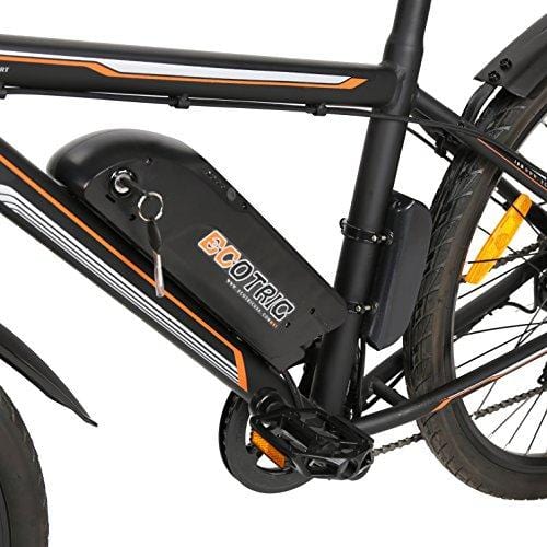 ECOTRIC New City Travel 26" Electric Bike Mountain 350W Power 36V/9AH Lithium Battery City Ebike —— Most Parts Have Been Assembled Before Packaging —— 20 mph/h Pure Electric Maximum Speed (Black)