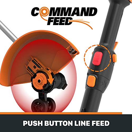 WORX WG184 40V Power Share 13" Cordless String Trimmer & Wheeled Edger (2x20V Batteries)