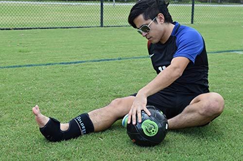 The Coldest Foot Ankle Achilles Pain Relief Ice Wrap with 2 Cold Gel Packs | Best for Achilles Tendon Injuries, Plantar Fasciitis, Bursitis & Sore Feet Built for Cold Therapy (Black XS-XL)