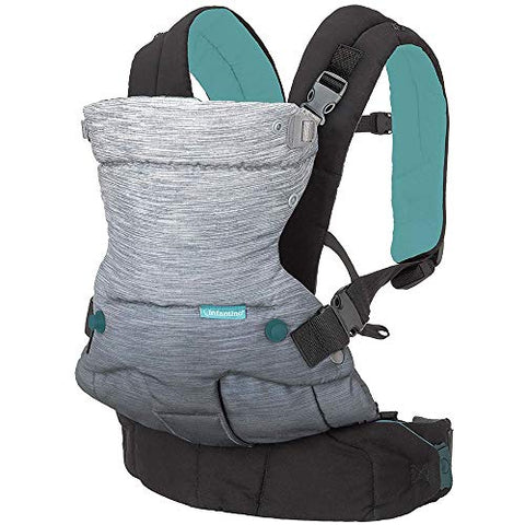 Infantino Go Forward 4-in-1 Evolved Ergonomic Baby Carrier with Multiple Carrying Positions, Natural Outfacing Support Seat & Built-in Light & Breathable Hood