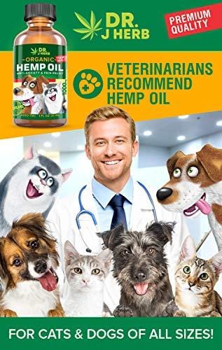 Hemp Oil for Dogs Cats Full Spectrum Organic Hemp Extract Drops 1000 mg Made in USA Natural Dog Pain Relief Pet Stress & Anxiety Calming Support Health Easily Apply to Treats Pet Hemp Oil
