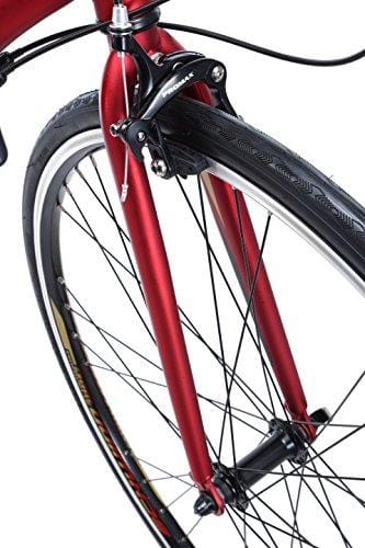 Schwinn Volare 1400 Road Bike, 700c/28 inch wheel size, red, Fitness Bicycle, 53cm/Medium Frame Size