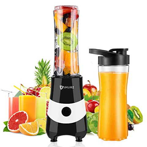 Mini Blender Smoothie Maker with 2 Tritan Bottles BPA-Free, Personal Portable Blender for Smoothies and Shakes, Small Blender Juicer for Office and Travel