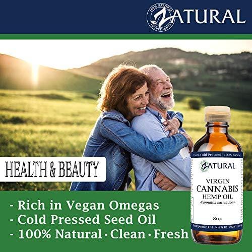 Hemp Oil Anti-Inflammatory_Pain Relief_100% Pure_Cold Pressed_High Vegan Omegas 3 & 6_No Fillers or Additives, Therapeutic Grade (16 Ounce)