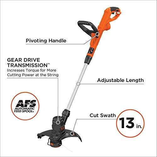 BLACK+DECKER String Trimmer / Edger, 13-Inch, 5-Amp (ST8600)