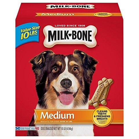 Milk-Bone Original Dog Treats for Medium Dogs, 10-Pound