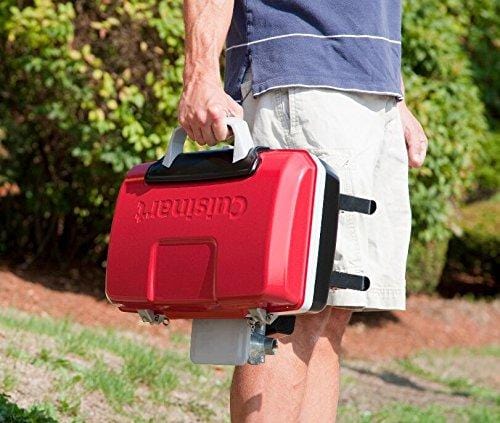 Cuisinart CGG-180T Petit Gourmet Portable Tabletop Gas Grill, Red