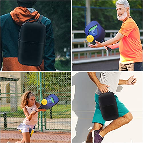 Grarg Graphite Pickleball Paddles Set, USAPA Standard 2 Pickleball Rackets and 4 Indoor & Outdoor Pickleballs Balls with Pickleball Bag for Women Men and Beginners Rackets Indoor Outdoor Sports