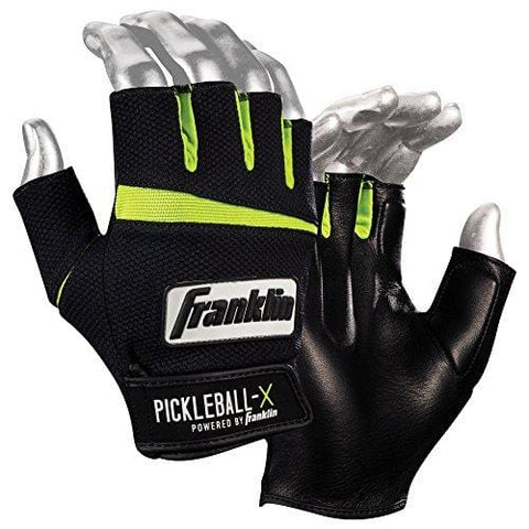 Franklin Sports Pickleball Gloves (Pair) - Men - Adult Medium - Black/Optic [product _type] Franklin Sports - Ultra Pickleball - The Pickleball Paddle MegaStore