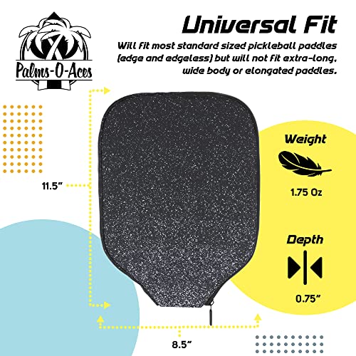 Palms-O-Aces Pickleball Paddle Cover (Milkyway)