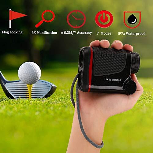 GangnamStyle Golf Rangefinder for Flag-Lock and Distance/Speed/Angle Measurement Range Finder +/-0.3Yards Precision for Golf Sports, Hunting, Climbing, Archery (RF01-800B)