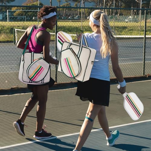 Sprypals Pickleball Bag Pickleball Backpack for Women Men,USAPA Approved Fiberglass Pickleball Paddles Set of 2 with 4 Pickleballs,Premium PickleBall Tote Bag Cute Pickleball Bags for Ladies