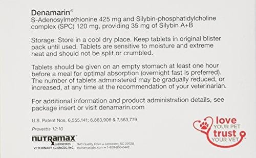 Nutramax Denamarin Tabs for Large Dogs 35 Lbs. and Over - 30 Tablets