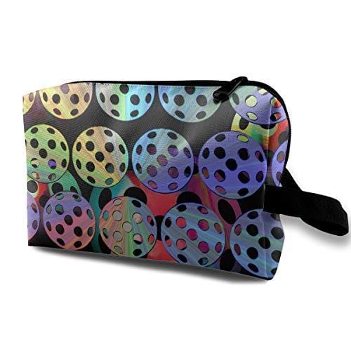 Cool Pickleball Women Makeup Bag Cosmetic Bag Toiletries Pouch Handy Makeup Pouch Wristlets Organizer