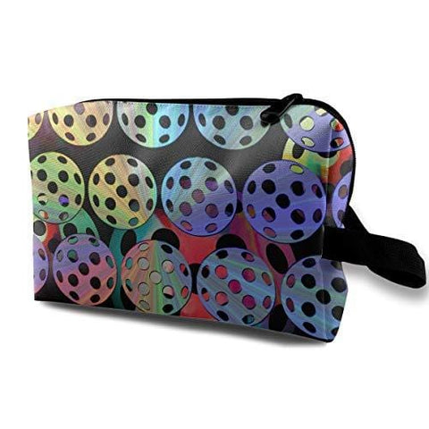 Cool Pickleball Women Makeup Bag Cosmetic Bag Toiletries Pouch Handy Makeup Pouch Wristlets Organizer